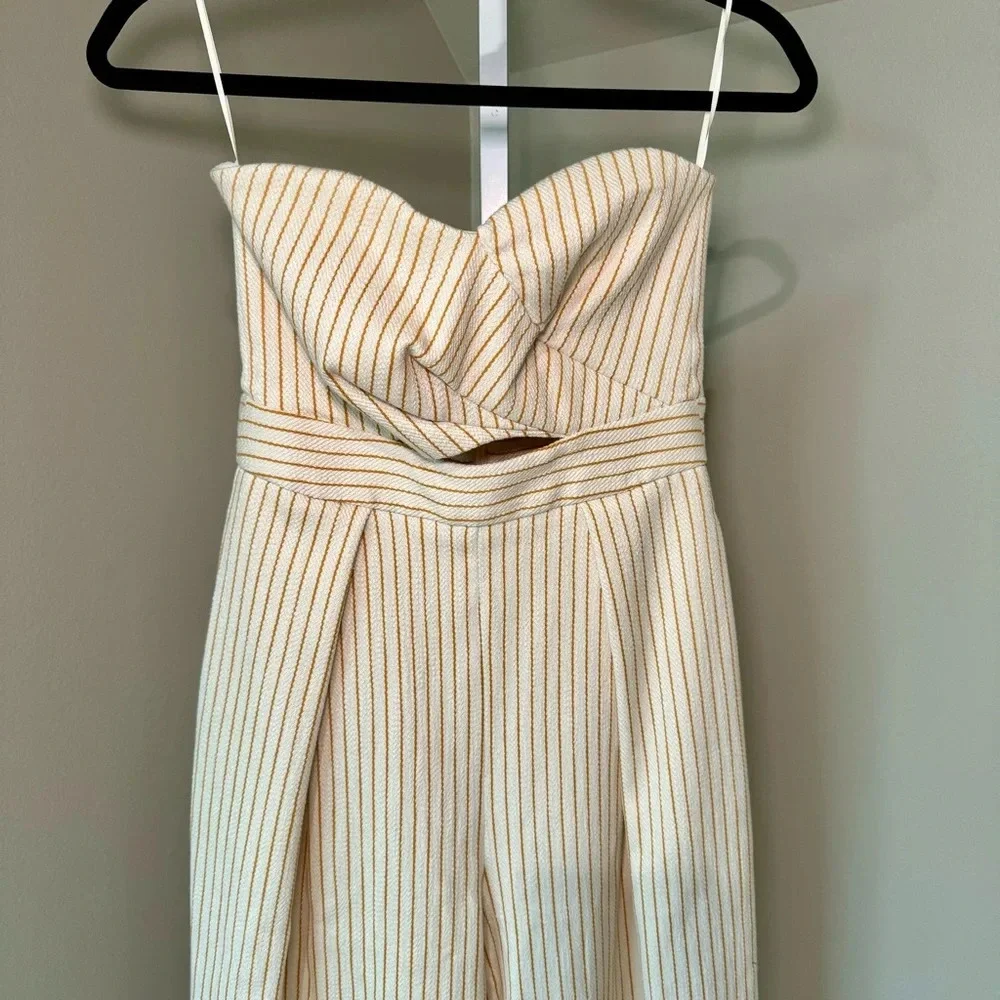 Topshop strapless textured